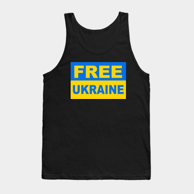 Free Ukraine Tank Top by Vladimir Zevenckih